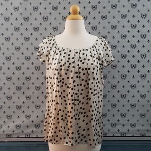 Larry Levine Signature Polka Dot Blouse